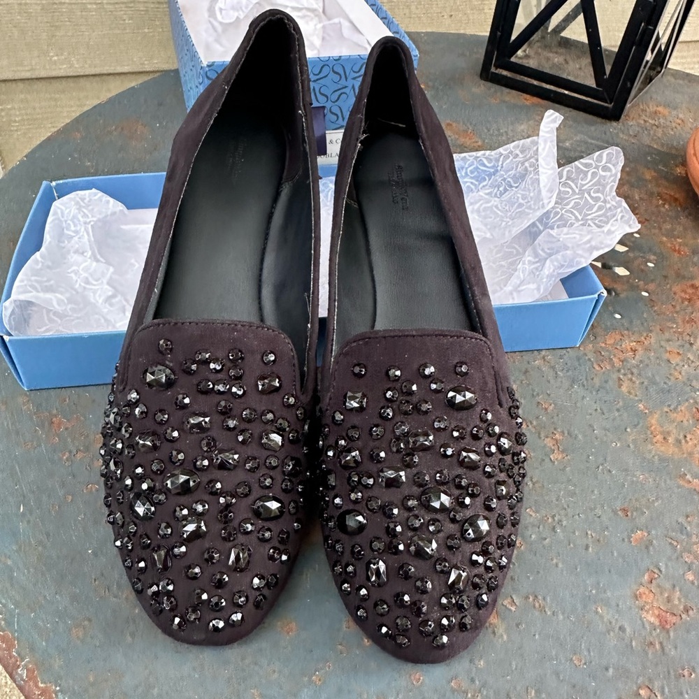 Vera Wang Sparkly Flats  -  Size 8